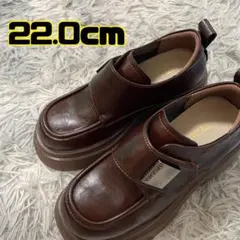 【MIDIRO】ローファー レディース 革靴 ソフトソール 本革 厚底 22.0