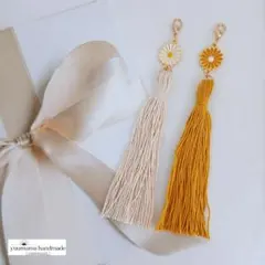 ❀4406❀ タッセルキーホルダー　2個セット