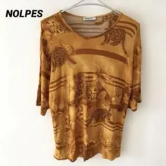 NOLPES ヒョウ柄 Tシャツ 半袖　イタリア製　トップス　レディース