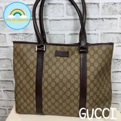 USED GUCCI GGスプリームキャンバス トートバッグ