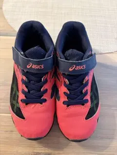 ASICS キッズスニーカー レッド/ネイビー