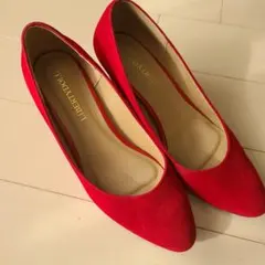 スウェード パンプス