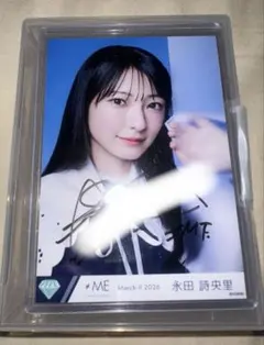 ノイミー　生写真　直筆　永田詩央里 ≠ME ノイミー 永田詩央里 秘密インシデント チュウ 生写真 直筆