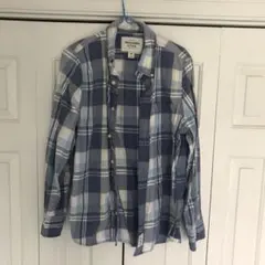 アバクロ　チェックボタンダウンシャツ