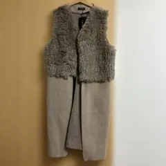 TRUBE グレー ファーベスト新品