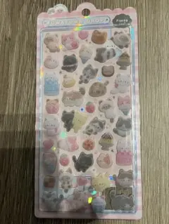 が*す様 正規品　フワフワドロップシール　ボンボンドロップシール　ねこ