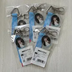 音嶋莉沙　イコラブ DMMスクラッチ D賞 リボンアクリルキーホルダー×5