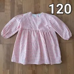 △ mamaraku ワンピース チェック 120