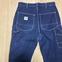 美品☆ Lee ペインターパンツ W90cm 濃紺 ルーズストレートデニム