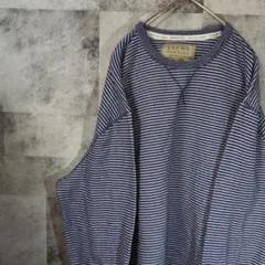 JACHS NEW YORKボーダースウェットXL紺白オーバーサイズ　C4,9