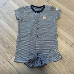 ミキハウス　ロンパース 70サイズ クマ刺繍