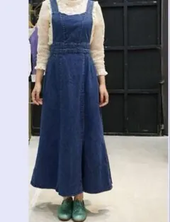 ルールロジェット　デニム　ワンピース　ジャンパースカート