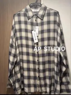 新品★AP STUDIO PROVOKEオーバーサイズド チェックシャツ