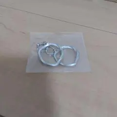 シルバー ツイストデザイン イヤリング