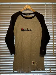 ハワイアンブランド 七分袖 ラグラン Tシャツ Aloha アロハ チャンピオンのサムネイル