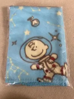 新品未使用　スヌーピー フリース膝掛けブランケット 宇宙柄