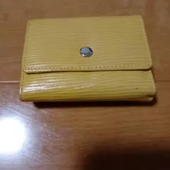 三つ折り財布 イエロー