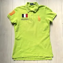 希少 90s ラルフローレン イタリア代表 ビッグポニー 刺繍ロゴ 