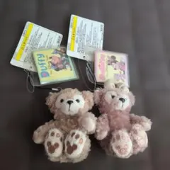 ダッフィー & シェリーメイ ストラップ　ぬいぐるみ　ペア　セット　ディズニー