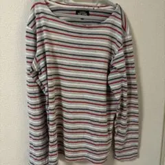 BEAMS マルチボーダー ロングスリーブ カットソー Lサイズ