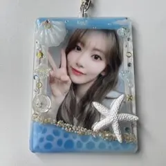 トレカキーホルダー　韓国　トレカ　レジン　デコ　硬質　ケース　トレカケース　海1