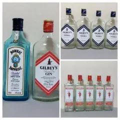 インテリア　空瓶　BEEFEATER BOMBAYSAPPHIRE GILBEY