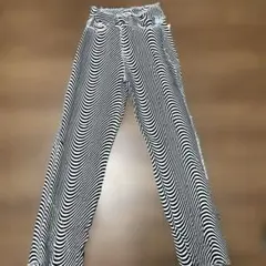 ゼブラ柄 デニムパンツ 新品