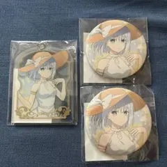 デート・ア・ライブ　くじ引き堂　鳶一折紙　缶バッジ　アクリルキーホルダー