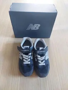 New Balance KV996CKY ネイビー スニーカー 17.5cm