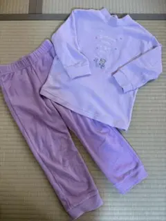 ユニクロDisneyコラボ 薄紫色パジャマセット 110cm