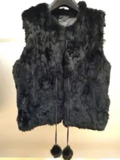 ラビットファー　ファーベスト　XL ブラック