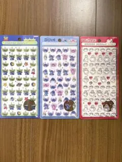 正規品　ディズニーボンボンドロップシール3種