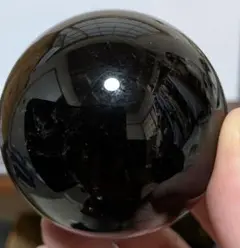 モリオン☆黒水晶☆スフィア☆魔除け☆台座付き☆浄化済☆