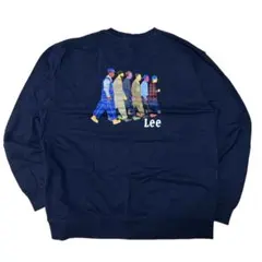 Lee リー スウェット トレーナー 長袖 バックプリント 海外限定 ネイビー