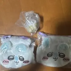 ちいかわ おかお巾着②モモンガ2個+ ちいかわソフビフィギュア4 モモンガセット