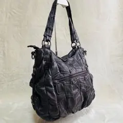 ROSE BUD レザー 2way トートバッグ 大容量 ブラウンのサムネイル