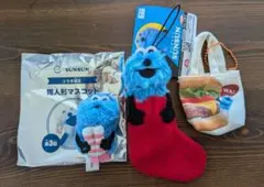 パペットスンスン　ぬいぐるみマスコット　スシロー 3点セット