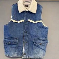 美品 桃太郎ジーンズ 特濃染め 8oz 中綿 シャンブレー カウボーイ