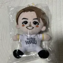 ソフトバンクホークス　周東佑京選手　背番号　23 キーチェーンぬいぐるみ　新品