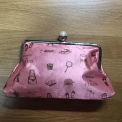 【値下げ中‼️】 Maison de FLEUR メゾンドフルール　サテンポーチ