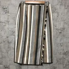 【UNITED ARROWS】ラップ風 ひざ丈タイトスカート S