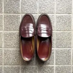 HALARUTA バーガンディ レザー ローファー