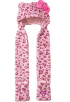 キティちゃんヒョウ柄マフラー