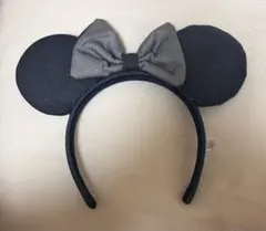 ディズニー　ミニー　デニムカチューシャ