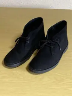 CLARKS クラークス　ブラック スエード チャッカブーツ