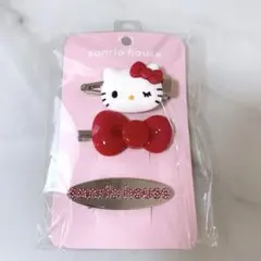 サンリオキャラクターズ モチーフヘアピン３セット ハローキティ