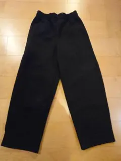 オンライン限定　新品　ユニクロC　スウェットワイドパンツ　XS ブラック