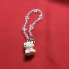 ハローキティ お守りストラップ ピンク - メルカリ