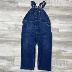 ち*ち様 古着 KEY キー デニム オーバーオール W46 L30 インディゴ