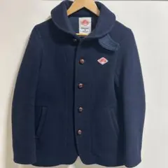 DANTONウール　モッサ くるみボタン　シングルジャケット ネイビー42 ✨美品✨ DANTON ウールモッサジャケット くるみボタン 38 ネイビー